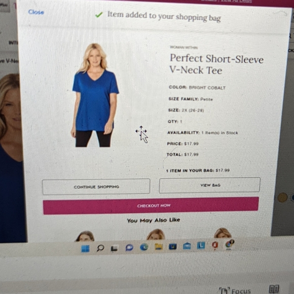 Perfect Short sleeve v-neck tee - Picture 3 of 5